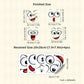4 Sheets Funny Smiley Face Stickers