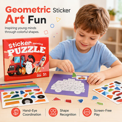 Kids Geometric Sticker Activity Book