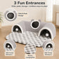 3-in-1 Cozy Cat Tunnel Bed