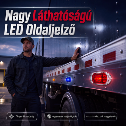🚛💡 LED teherautó oldaljelző lámpa: Vízálló és nagy láthatóság 🛡️✨
