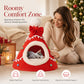 Semi-Enclosed Christmas Pet Bed Cave