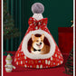 Semi-Enclosed Christmas Pet Bed Cave