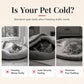 Semi-Enclosed Christmas Pet Bed Cave