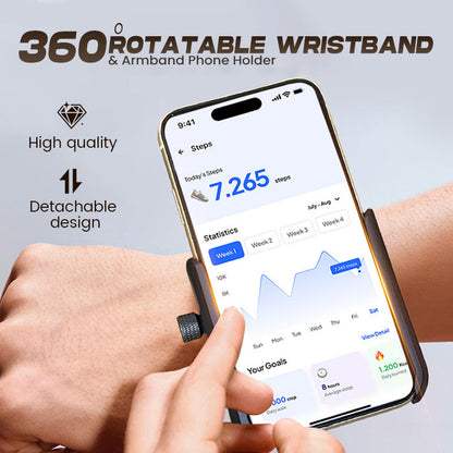 🏃 Karra és csuklóra szerelhető telefon tartó – 360° forgatható, sportoláshoz 🔥