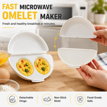 🍳✨ 2 az 1-ben omlett készítő és tojásfőző pohár: Sokoldalú reggeli és könnyű használat 🛡️🥚