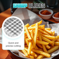 🍟✨ 4 az 1-ben hasábburgonya-vágó: Változatos méretek és gyors előkészítés 👨‍🍳🔪