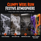 Halloween Stretchable Spider Web and Fake Spiders Set for Haunted House Outdoor Yard and Bar Decorations
