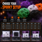 Halloween Stretchable Spider Web and Fake Spiders Set for Haunted House Outdoor Yard and Bar Decorations