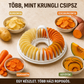 🥔✨ DIY mikrohullámú chipskészítő szeletelő tál szettel: Egészséges ropogtatás percek alatt – búcsú a zsíros bolti chipektől és a felesleges kalóriáktól! 🌿😋
