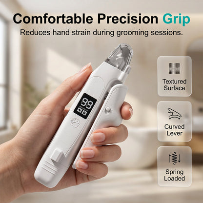 Rechargeable Pet Nail Clipper with LED Light