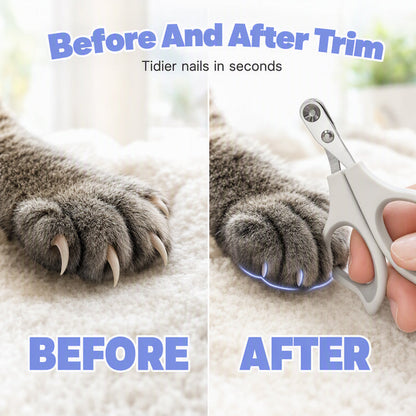 🐱✂️ Biztonságos macskaköröm-vágó: Gyors, tiszta vágás – búcsú a karcolásoktól és a stressztől! 🛡️🐾