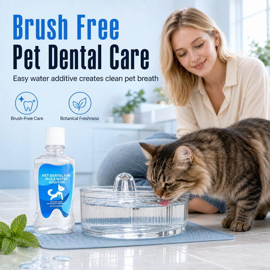 🐶💕 Gyengéd háziállat szájöblítő: Friss lehelet és egészséges fogíny – búcsú a kellemetlen szágszagtól és a fogkőképződéstől! 🧼🦷