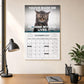 2027 Funny Angry Cats Wall Calendar