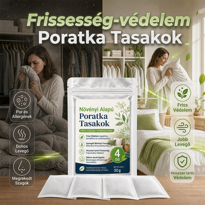 🏠 Növényi kivonatokkal dúsított atkaellenes tasak – hatékonyan eltávolítja az atkákat