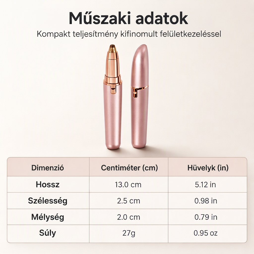 Az elektromos szemöldökformázó toll használata