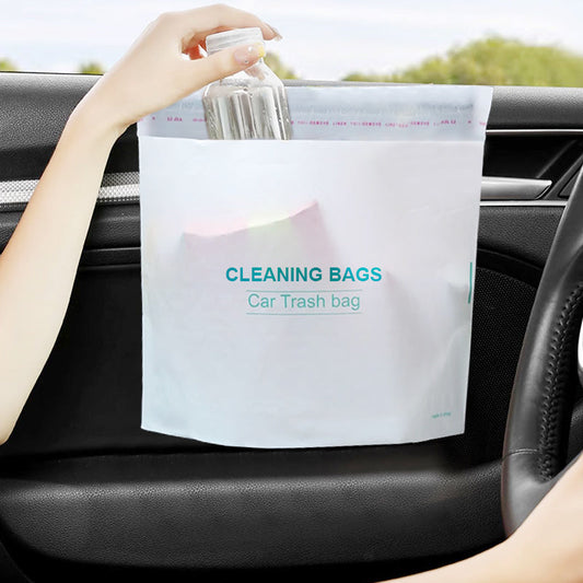🚗✨ Önállóan álló, öntapadós autós tisztítótáska: Tiszta utastér – búcsú a szemétkupacoktól és a ragacsos padlótól! ♻️🌿