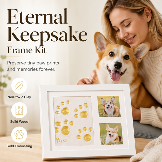 🐾✨ DIY kisállat mancsnyomat készlet: Örök emlék kedvencéről – búcsú az elmosódó pillanatoktól! 🎁🖼️