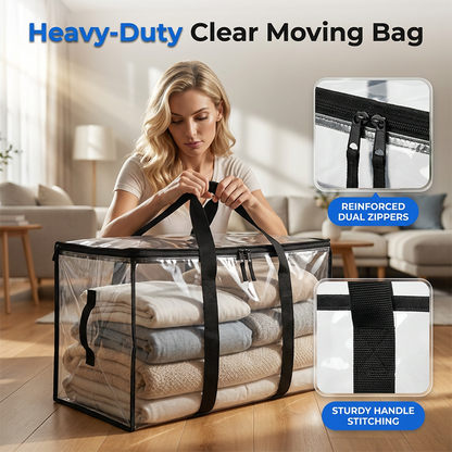 Large Moving Bags with Strong Zippers & Carrying Handles