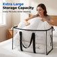Large Moving Bags with Strong Zippers & Carrying Handles