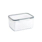 Airtight Refrigerator Organizer Bins with Removable Drain Tray