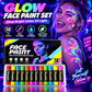 12-Color Face Paint Crayon Set
