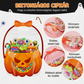 🎃✨ Átlátszó Halloween töklámpás ajándéktasak: Varázslatos csomagolás, instant ünnepi hangulat 💖🍬