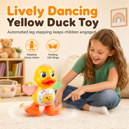 🐥✨ Éneklő és táncoló elektromos kacsa játék: Vidám dallamok, aranyos táncmozdulatok 👶🎶
