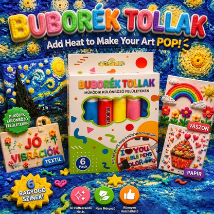 🖌️✨ Varázslatos 3D buborék tollak: Rajzaid most térben kelnek életre 🧒🎨