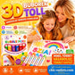 🖌️✨ Varázslatos 3D buborék tollak: Rajzaid most térben kelnek életre 🧒🎨