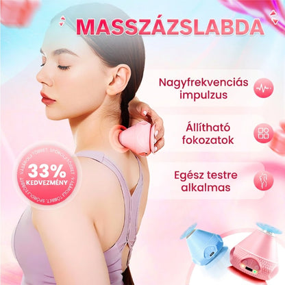 🥰 Elektromos tapadó felületi masszázsgömb – tökéletes lazítás az izmoknak és a testnek! 💪🌿