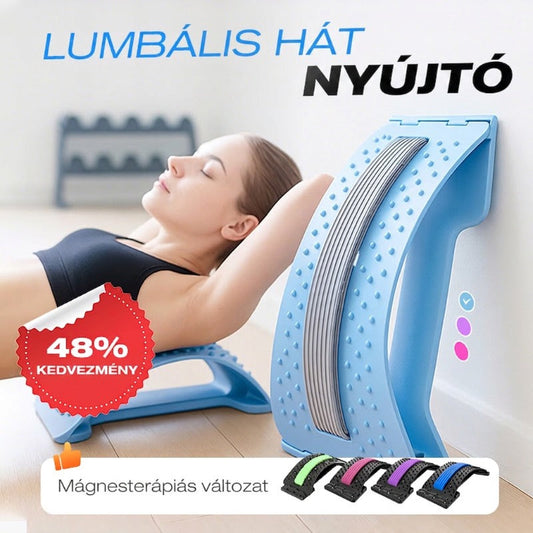 💆‍♀️ Lumbális gerincjavító derékmasszírozó deszka, Fájdalomcsillapító 👨‍⚕️👍
